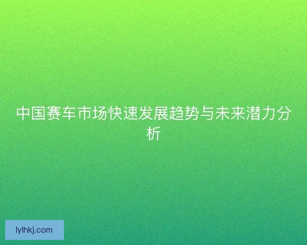 中国赛车市场快速发展趋势与未来潜力分析